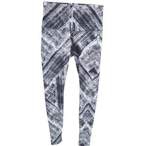 Lululemon Wunder Under Pant 7/8 Roll Down Heat Wave White Black ESTIMATED SIZE 4